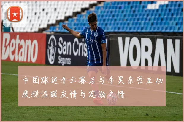 中国球迷李云赛后与李昊亲密互动展现温暖友情与宠溺之情